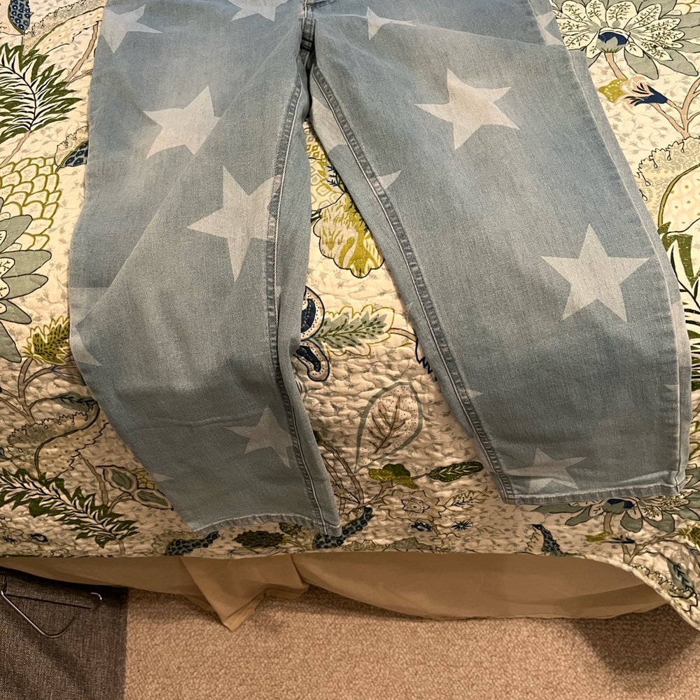 G by Giuliana Starry Light Blue Straight Leg Jeans